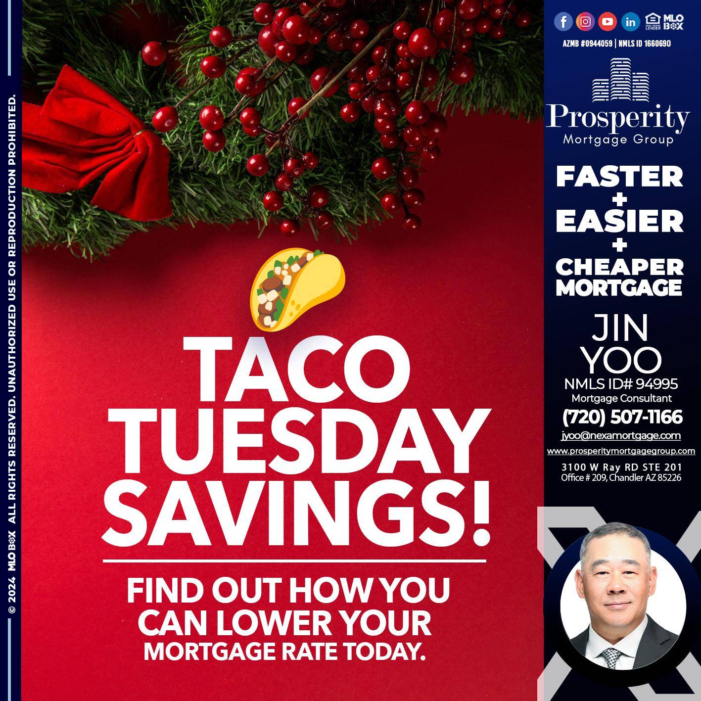 TACO TUESDAY - Jin Yoo -Mortgage Consultant