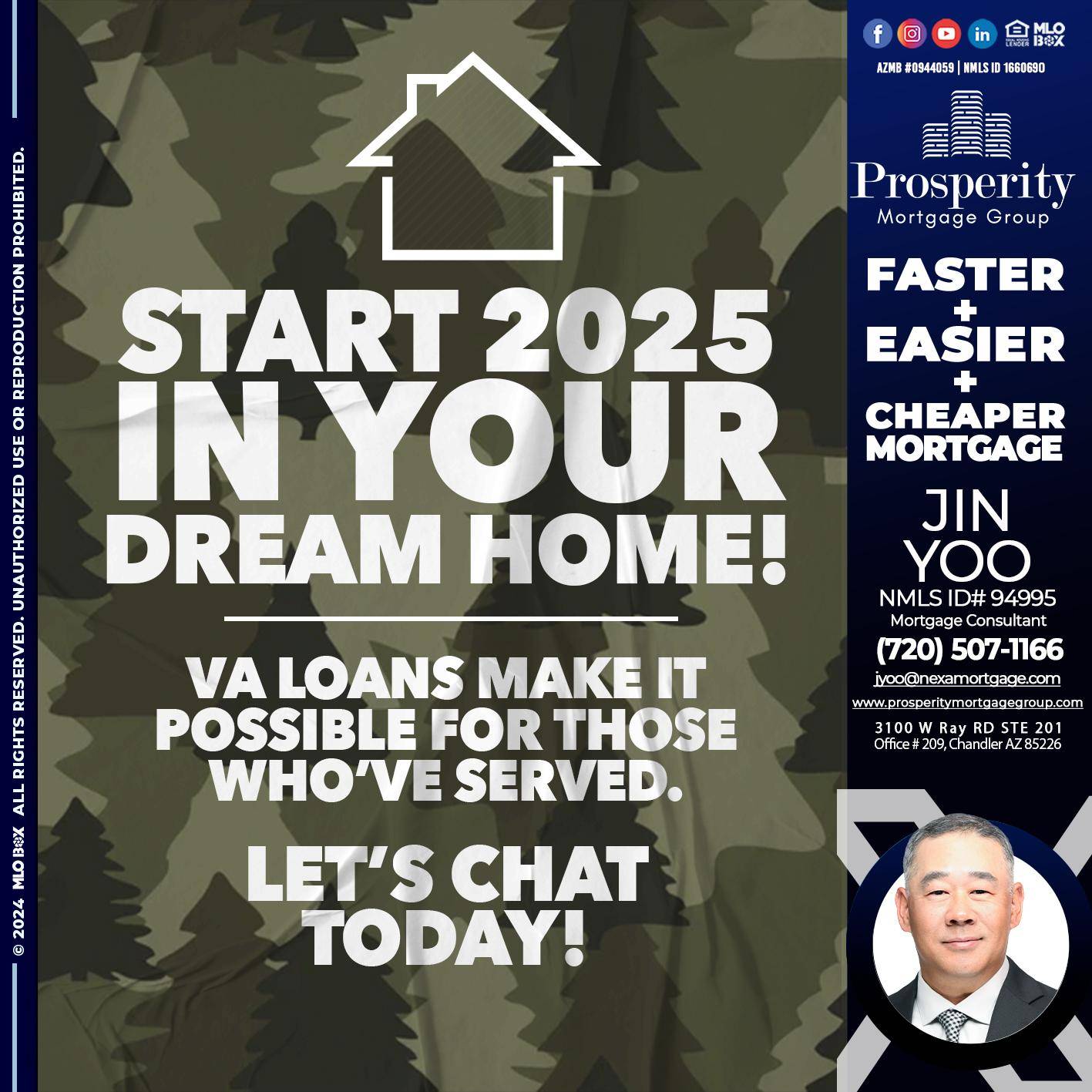 start 2025 VA LOANS - Jin Yoo -Mortgage Consultant