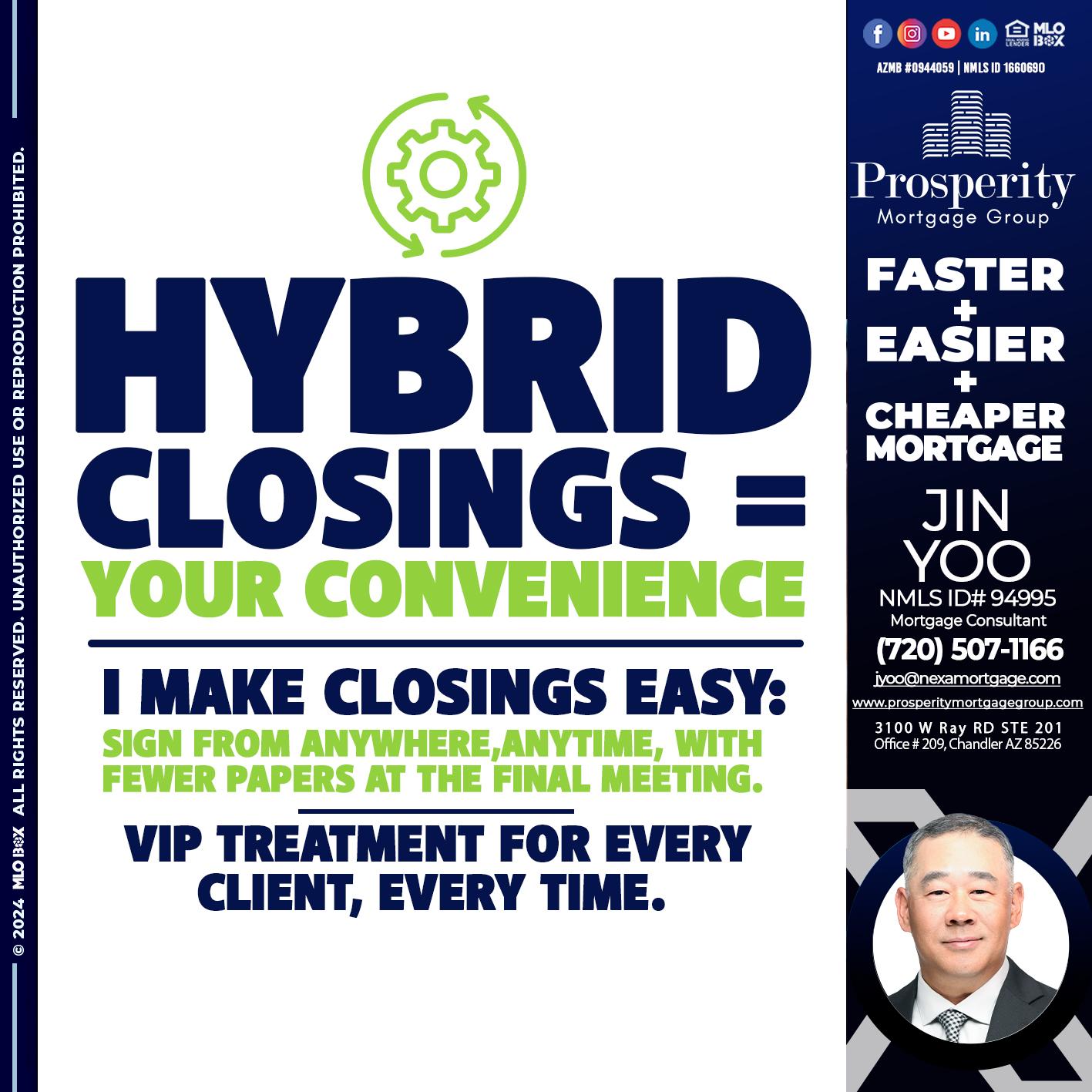 HYBRID CLOSINGS - Jin Yoo -Mortgage Consultant