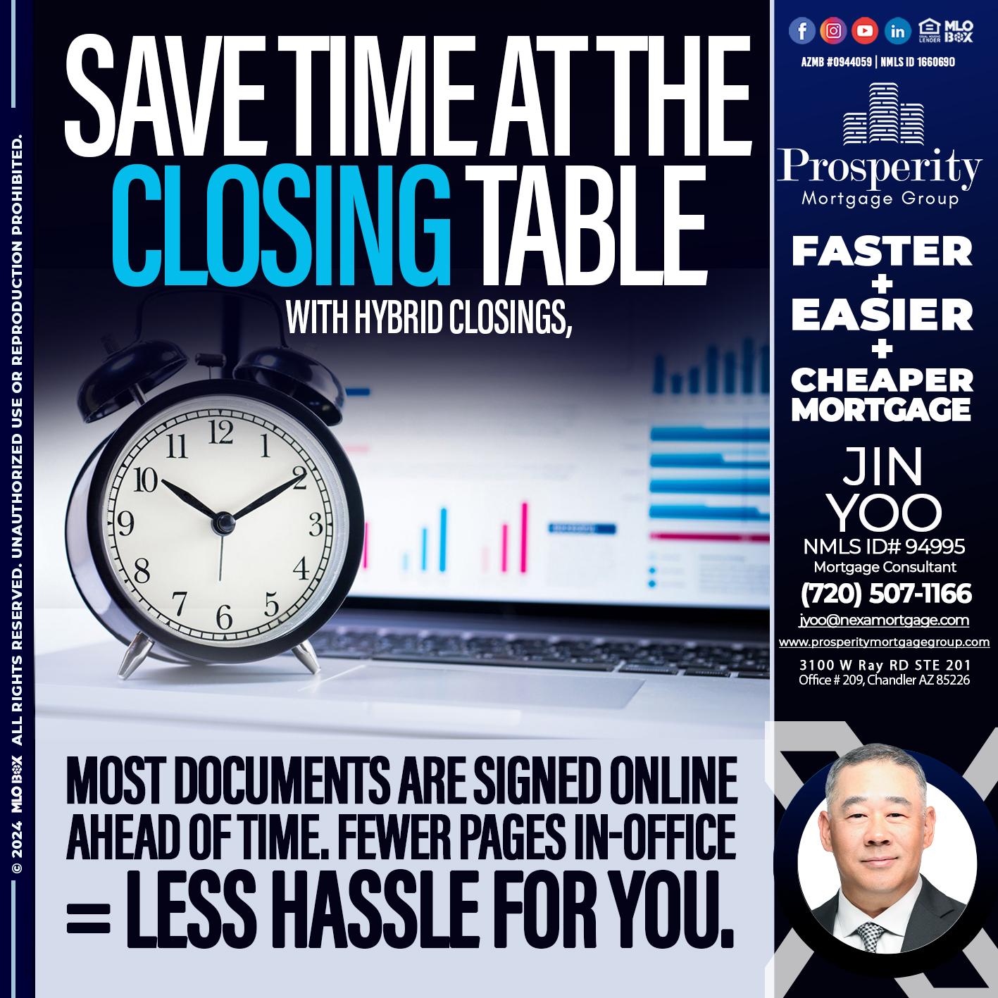 SAVE TIME - Jin Yoo -Mortgage Consultant