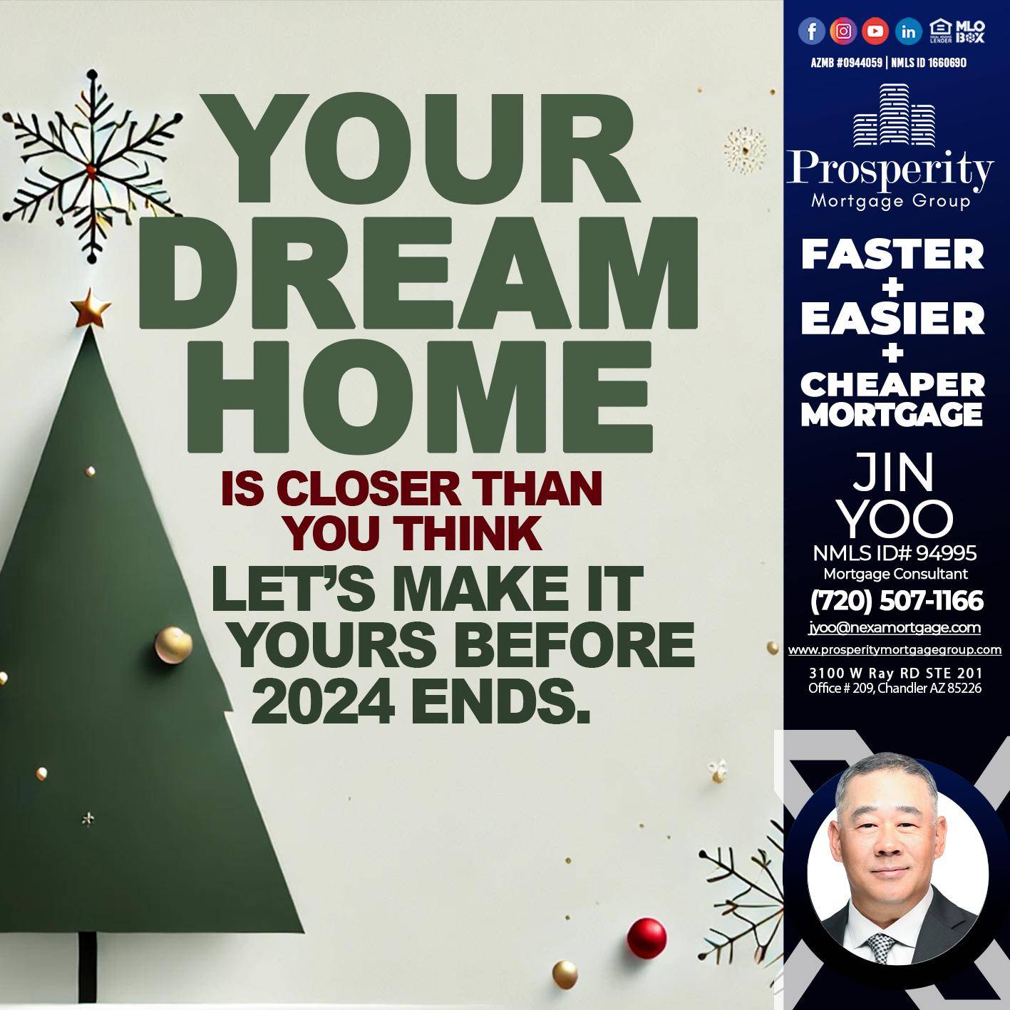 YOUR DREAM HOME - Jin Yoo -Mortgage Consultant