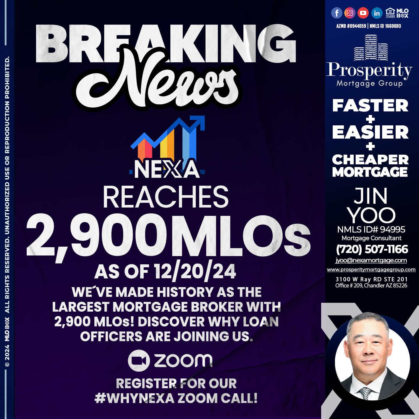 BREAKING NEWS - Jin Yoo -Mortgage Consultant