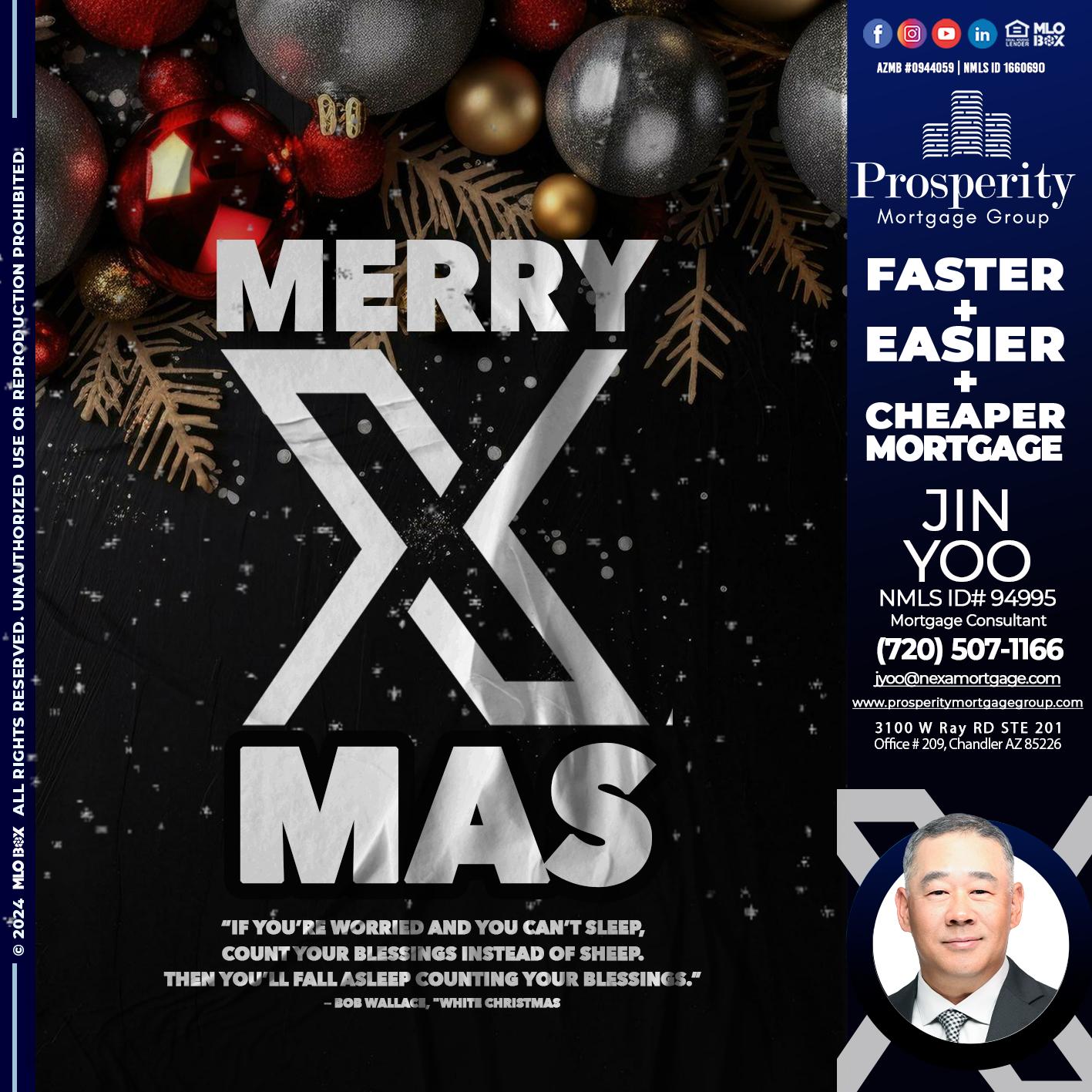 MERRY XMAS - Jin Yoo -Mortgage Consultant