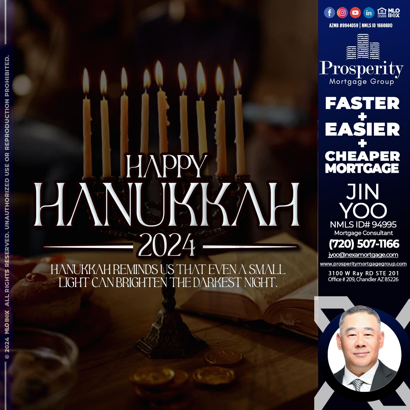 happy hanukkah - Jin Yoo -Mortgage Consultant