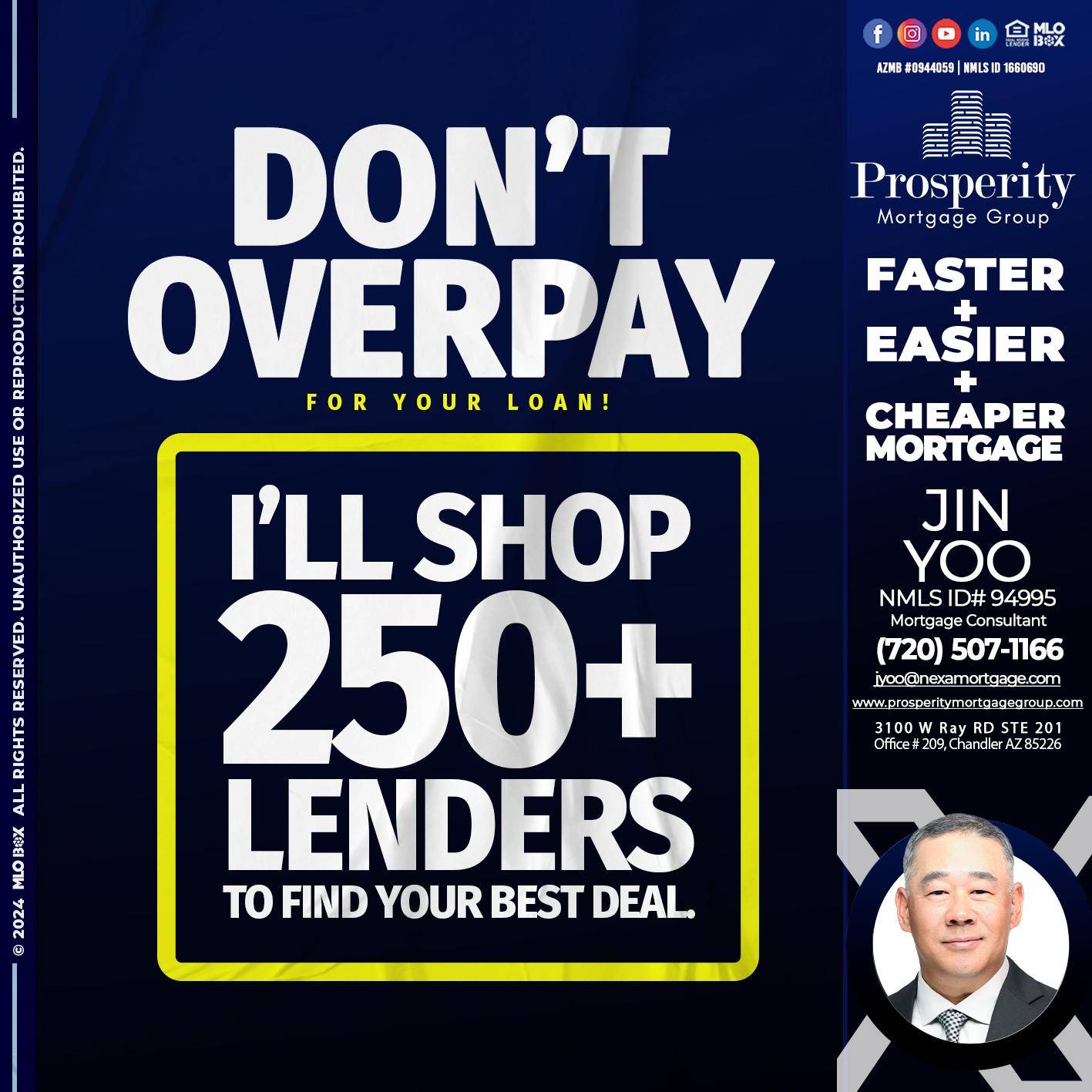 dont overpay - Jin Yoo -Mortgage Consultant