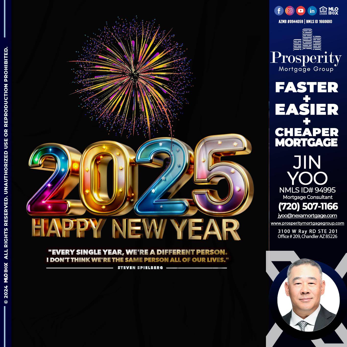 2025 HAPPY NEW YEAR - Jin Yoo -Mortgage Consultant