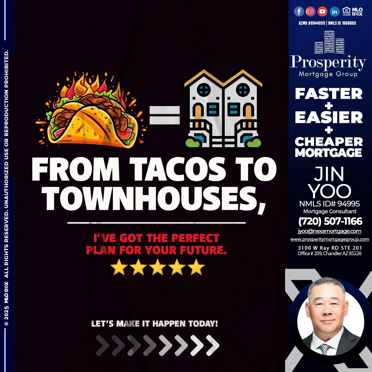 from tacos to - Jin Yoo -Mortgage Consultant