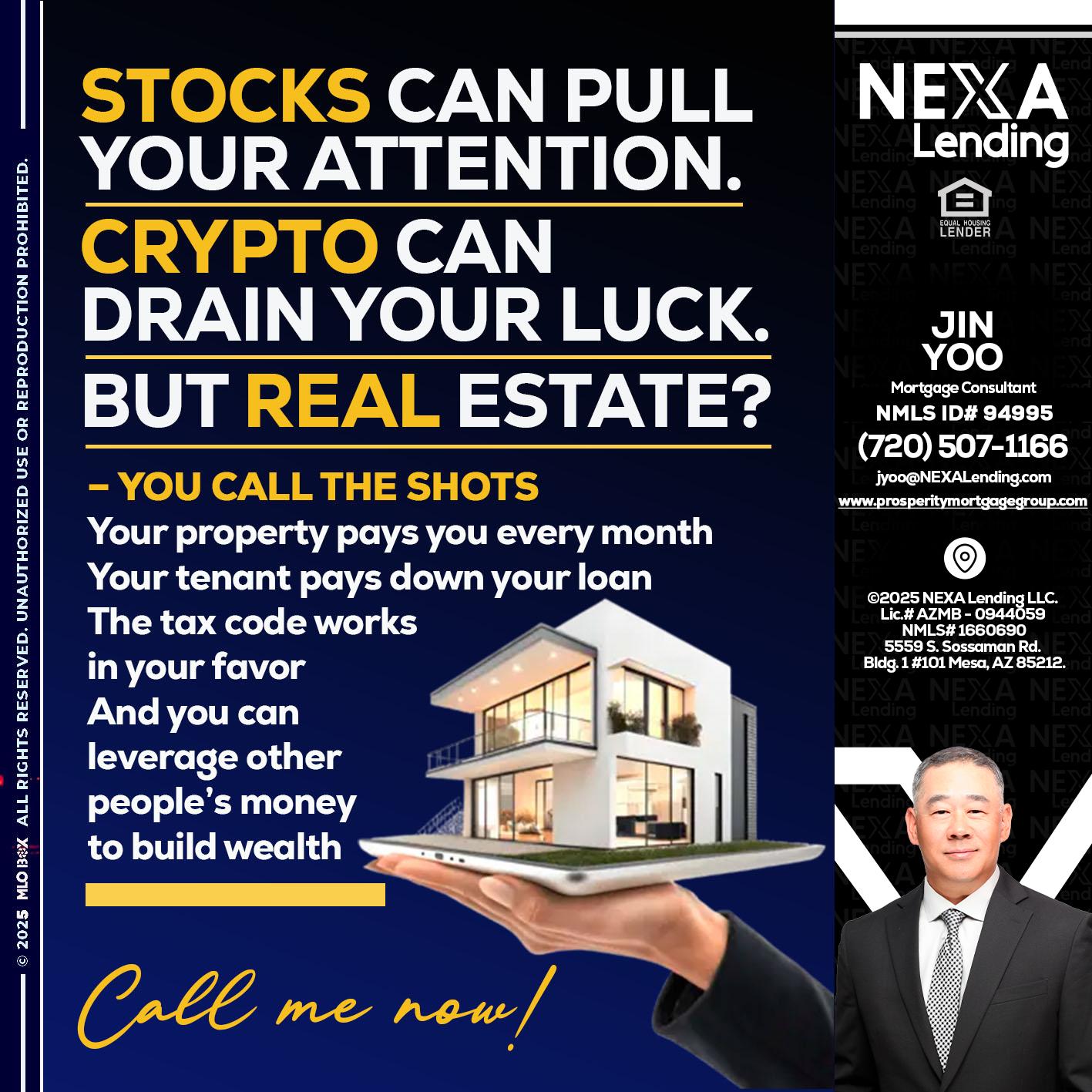 STOCK YOUR - Jin Yoo -Mortgage Consultant