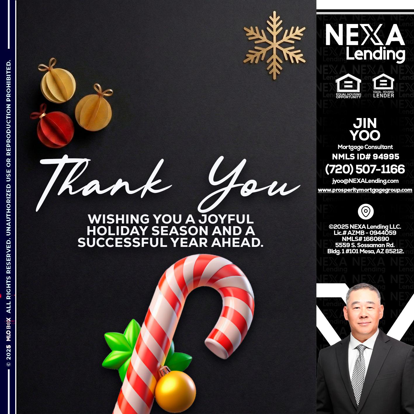 THANK YOU - Jin Yoo -Mortgage Consultant