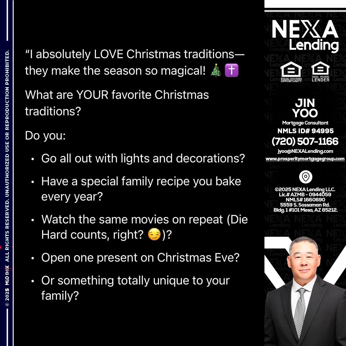 I love christmas - Jin Yoo -Mortgage Consultant