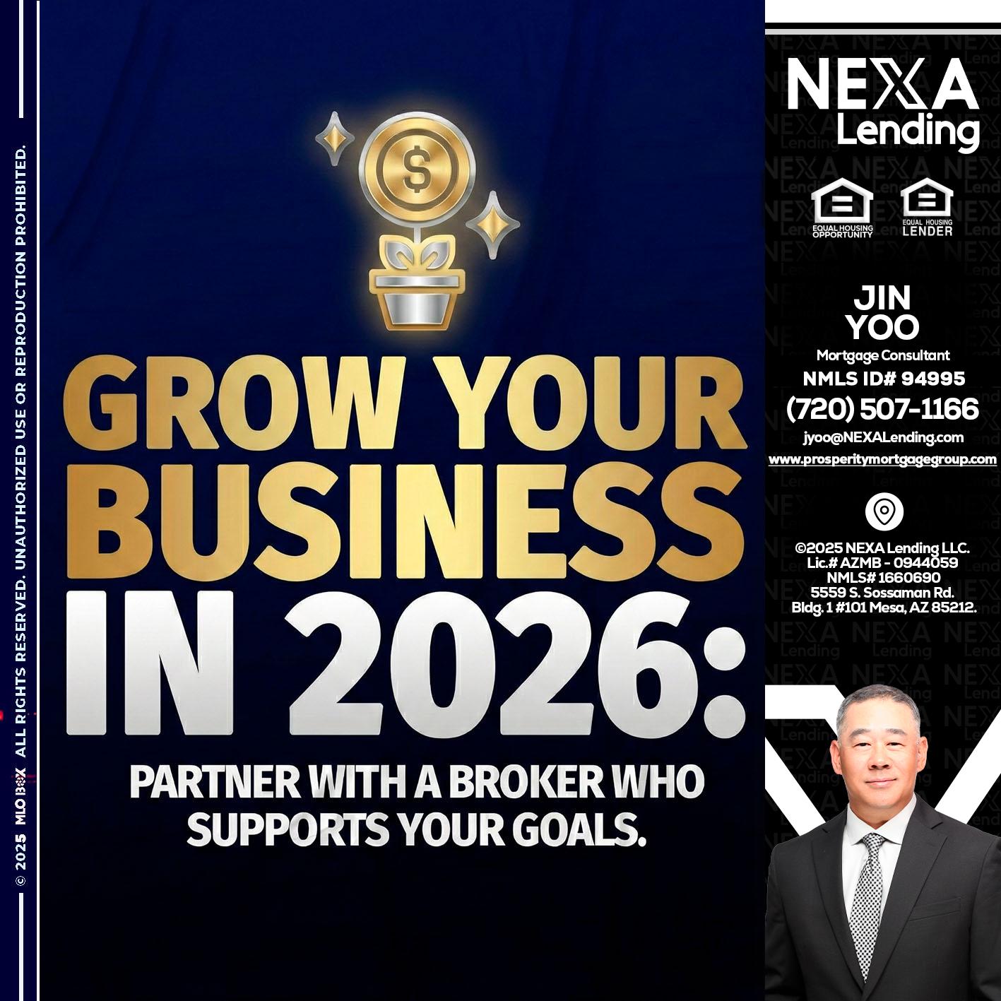 GROW YOUR BUSINESS - Jin Yoo -Mortgage Consultant