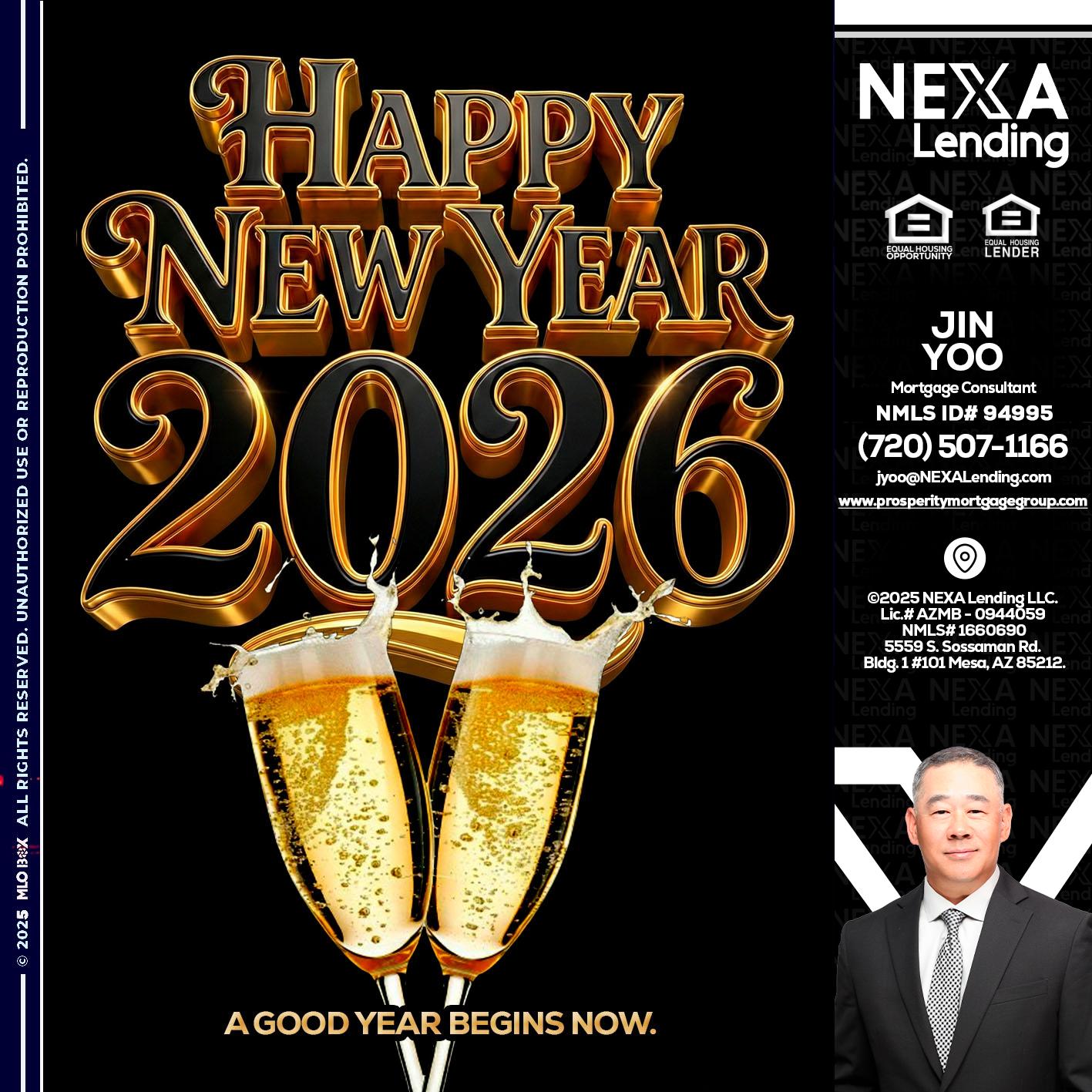 happy new year 2026 - Jin Yoo -Mortgage Consultant