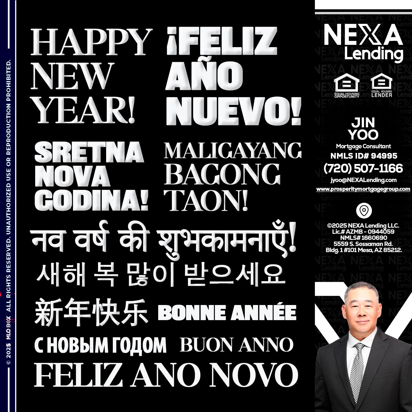 HAPPY NEW YEAR - Jin Yoo -Mortgage Consultant