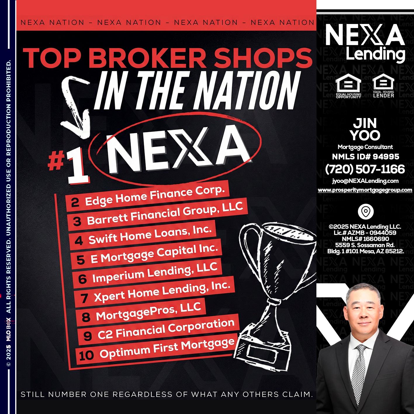 top broker - Jin Yoo -Mortgage Consultant