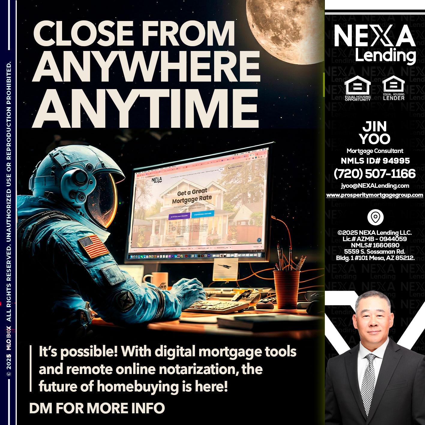 close from - Jin Yoo -Mortgage Consultant