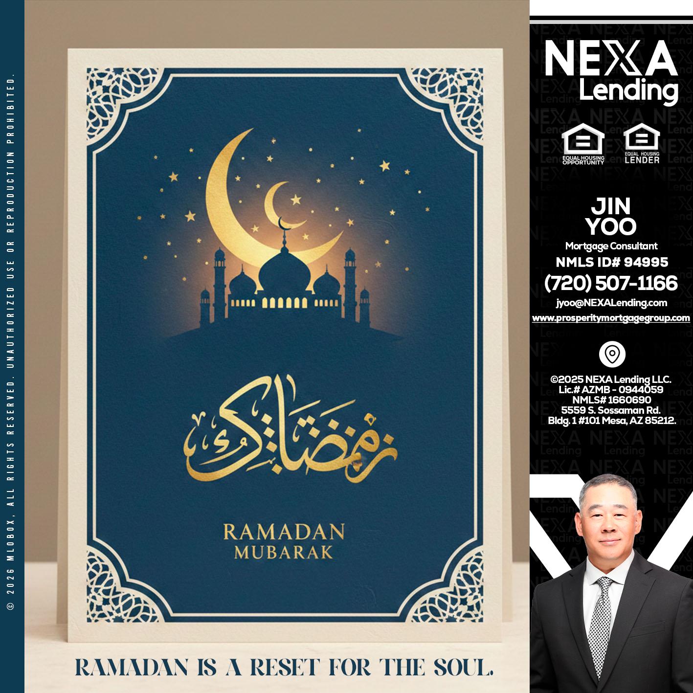 HAPPY RAMADAN - Jin Yoo -Mortgage Consultant