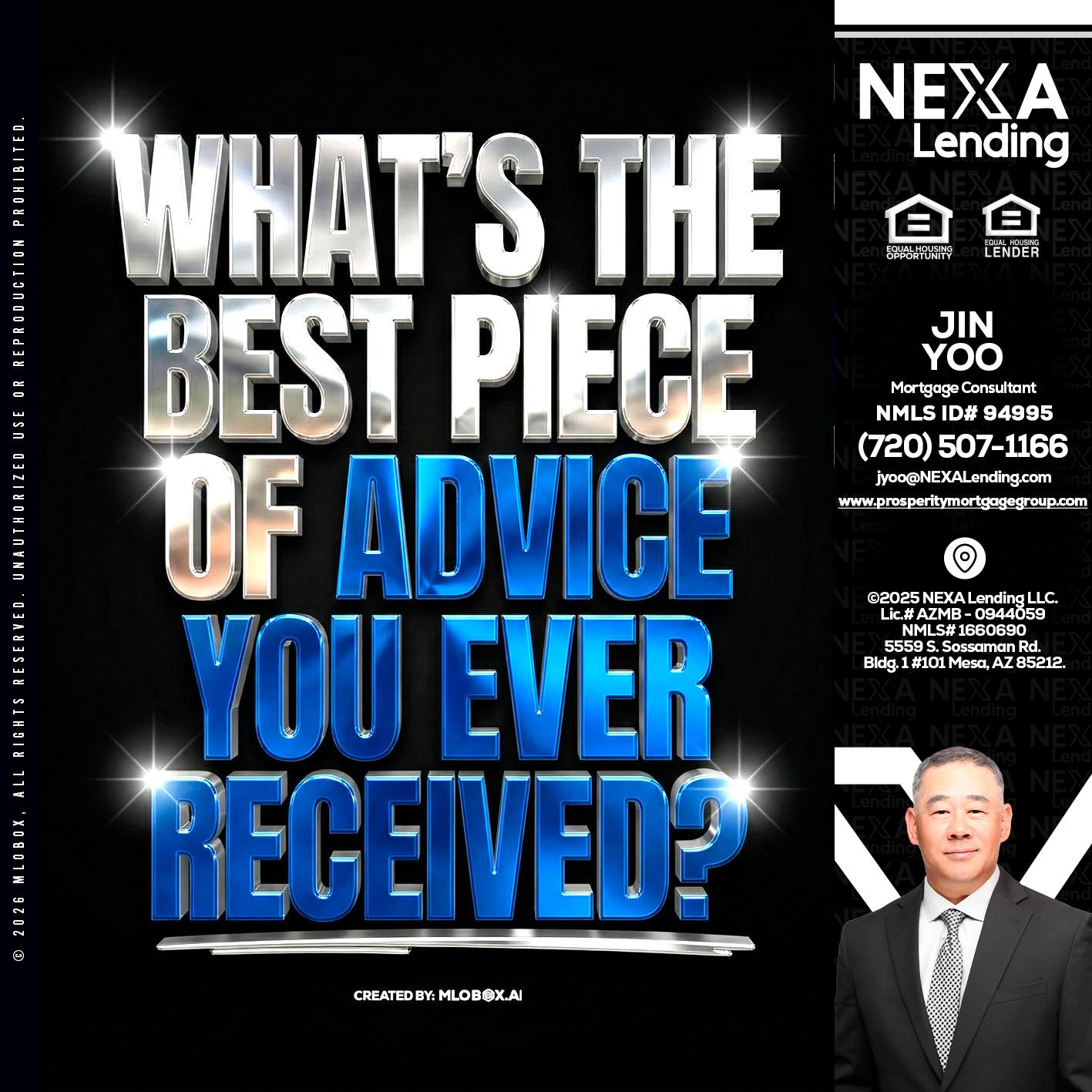 WHATS THE BEST - Jin Yoo -Mortgage Consultant