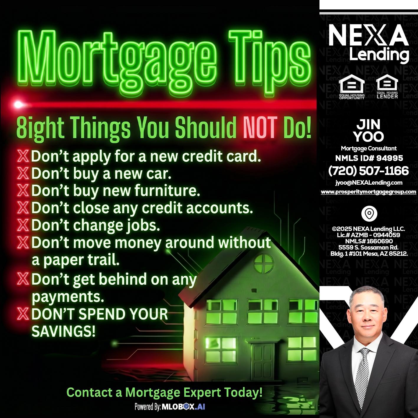 Mortgage Tips at your Door - Jin Yoo -Mortgage Consultant