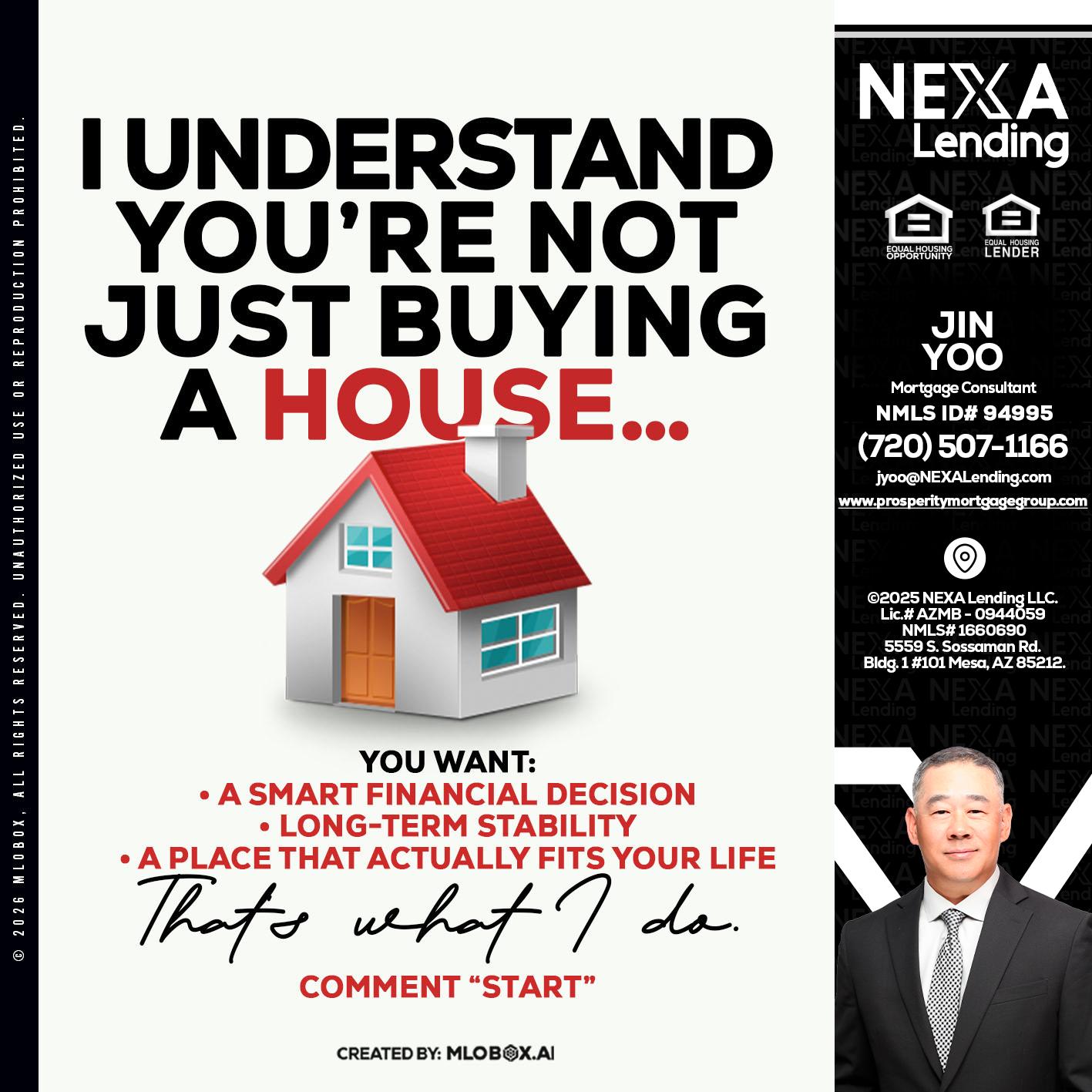 I UNDERSTAND - Jin Yoo -Mortgage Consultant
