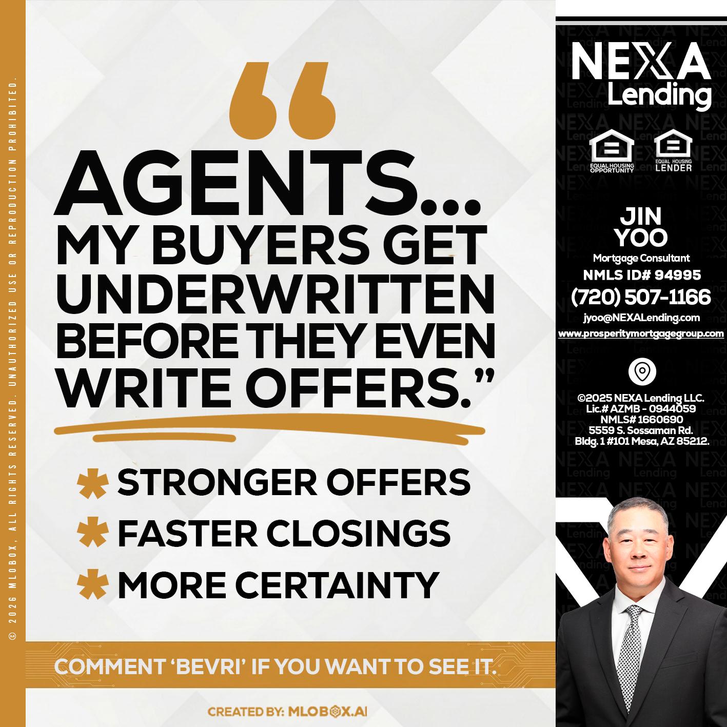 agents - Jin Yoo -Mortgage Consultant
