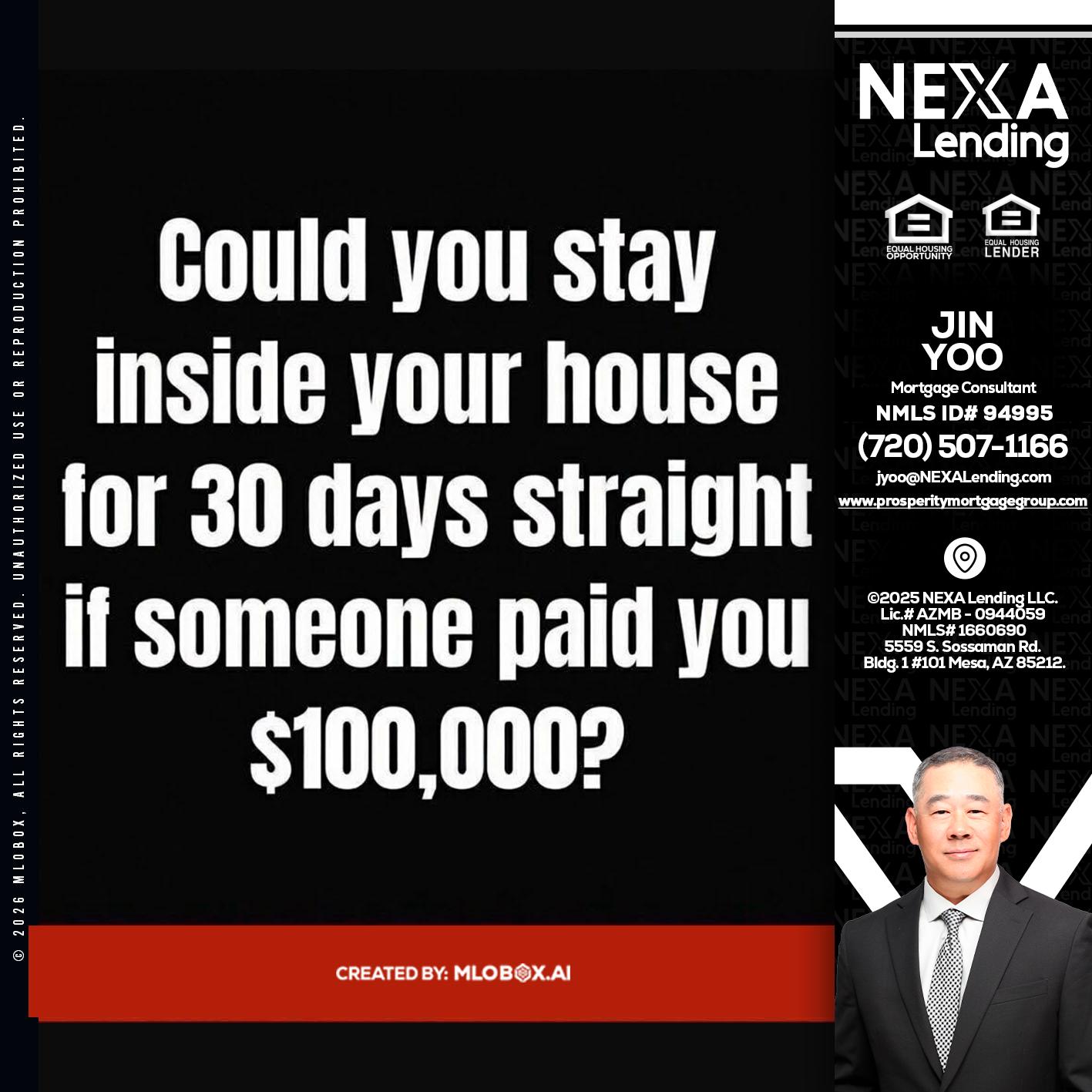 COULD YOU STAY - Jin Yoo -Mortgage Consultant