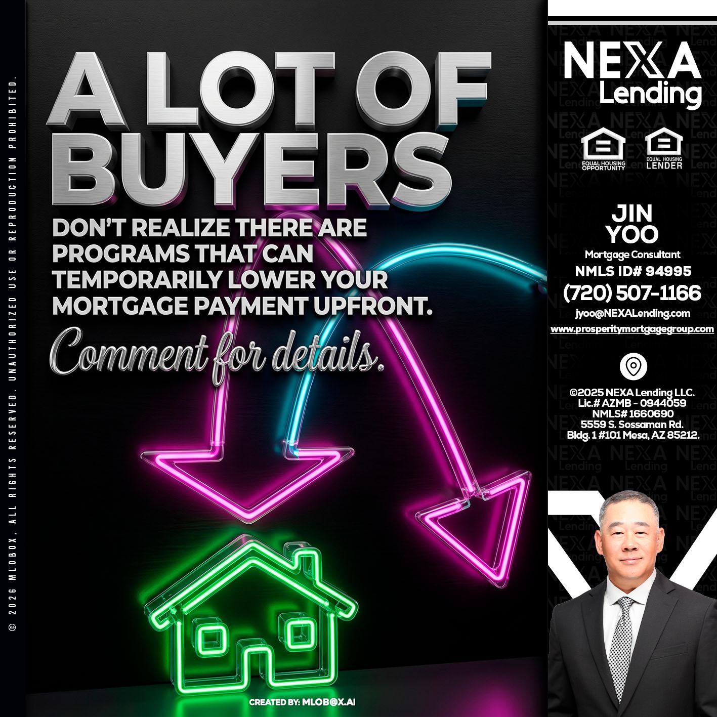A LOT OF BUYERS - Jin Yoo -Mortgage Consultant