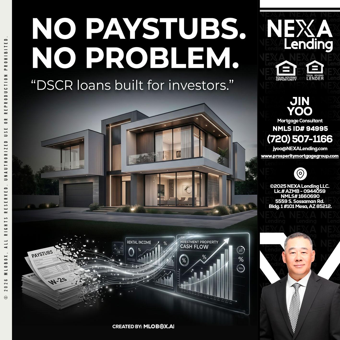 no paystub - Jin Yoo -Mortgage Consultant
