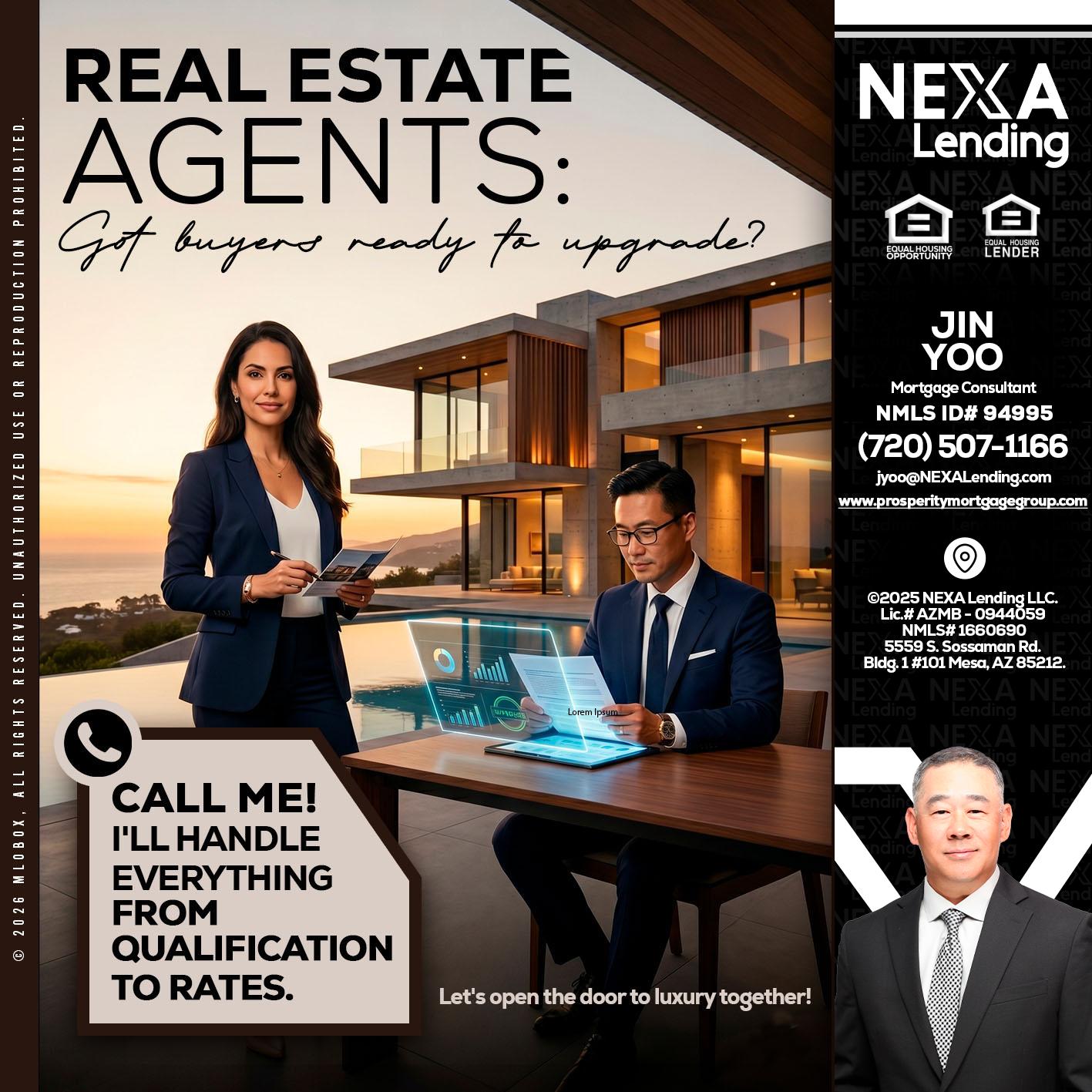 REAL ESTATE AGENTS - Jin Yoo -Mortgage Consultant