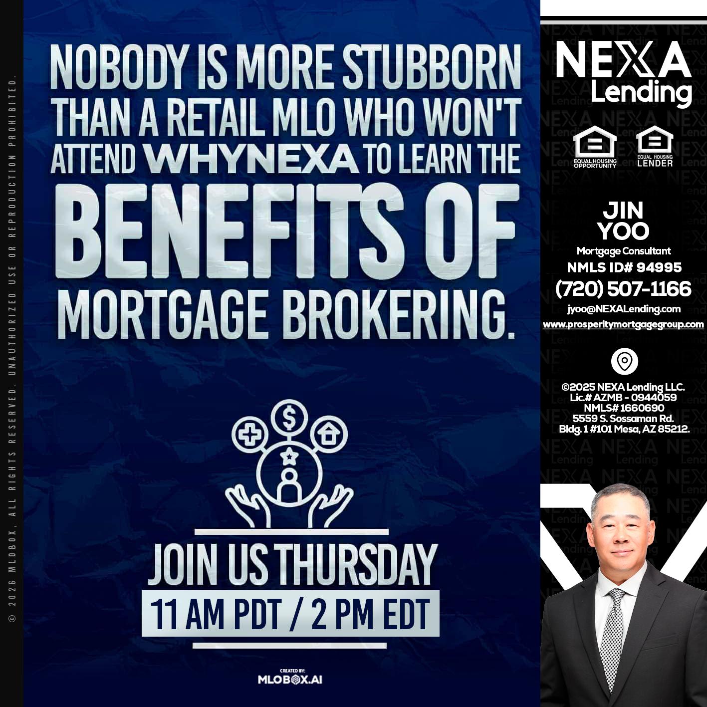 WHY NEXA - Jin Yoo -Mortgage Consultant