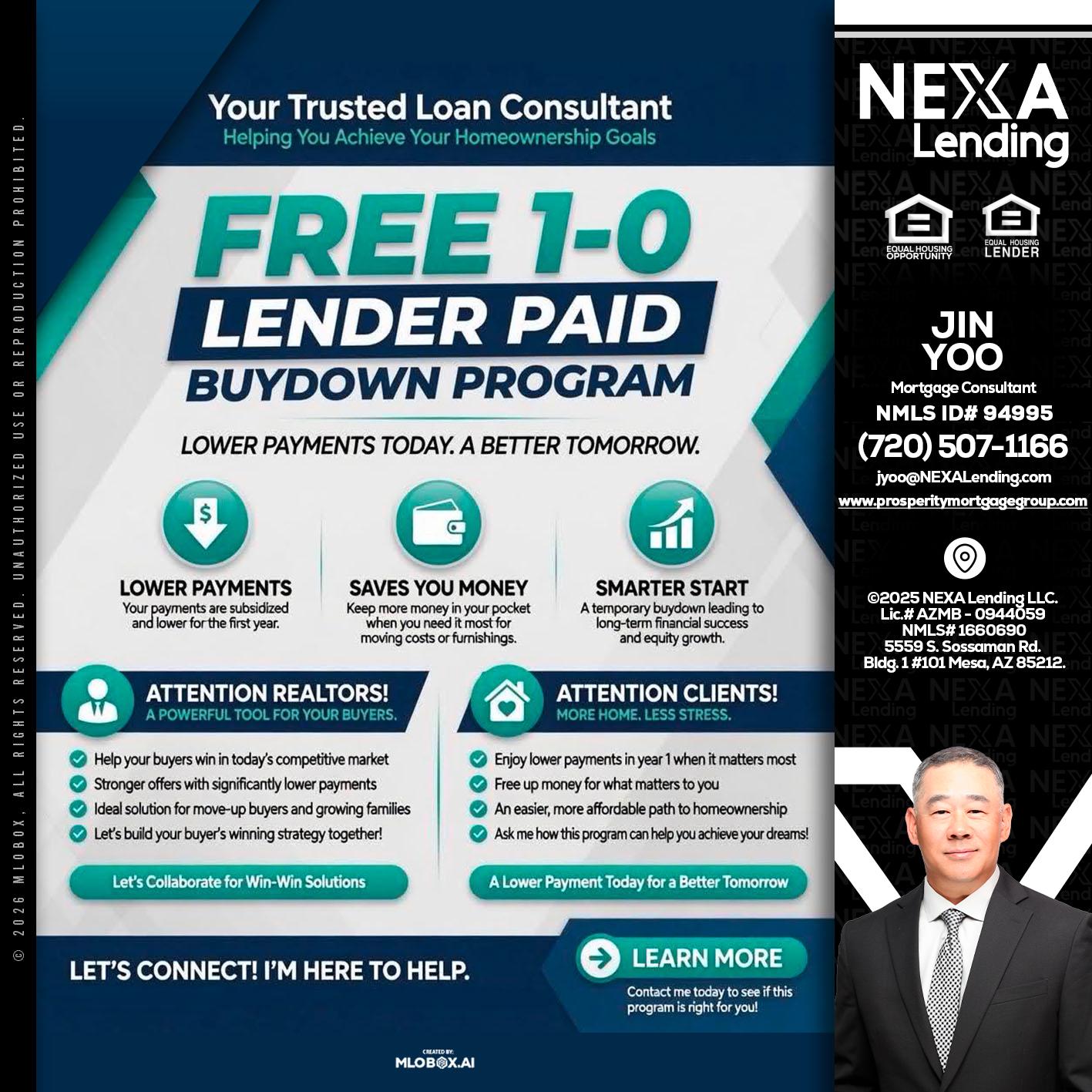 FREE 1-0 - Jin Yoo -Mortgage Consultant