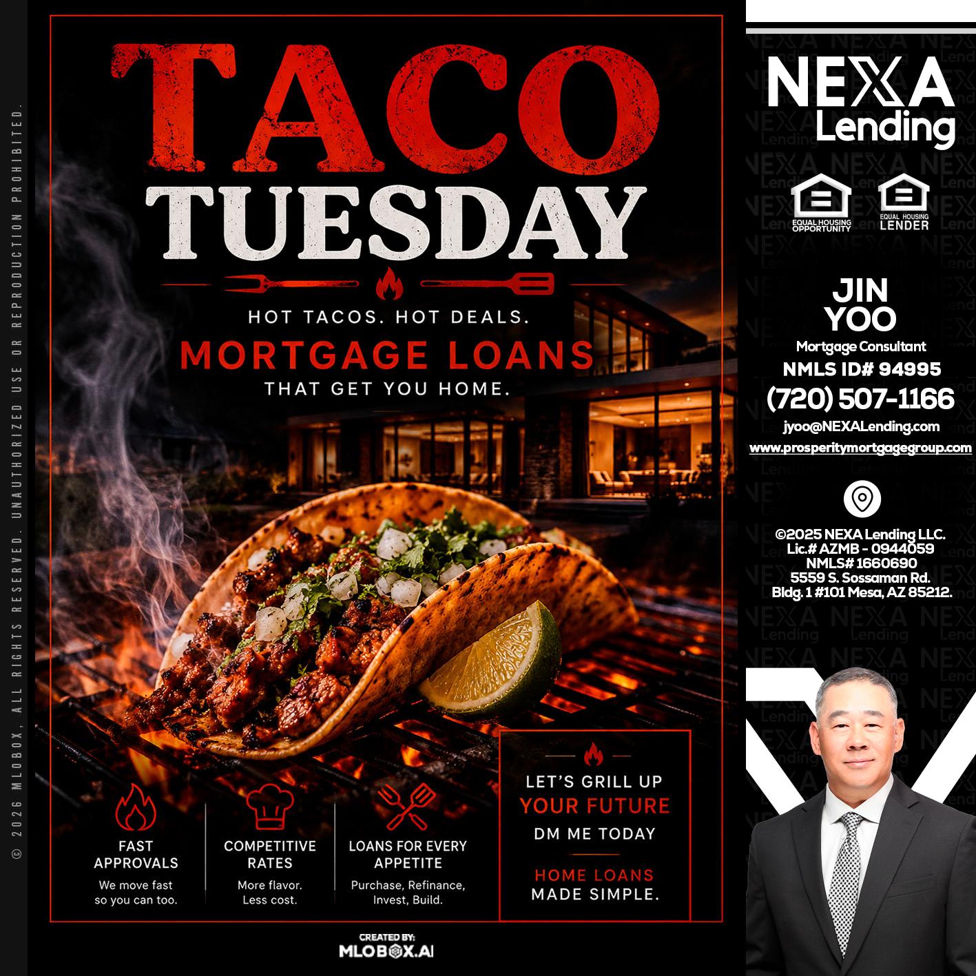 TACO TUESDAY - Jin Yoo -Mortgage Consultant