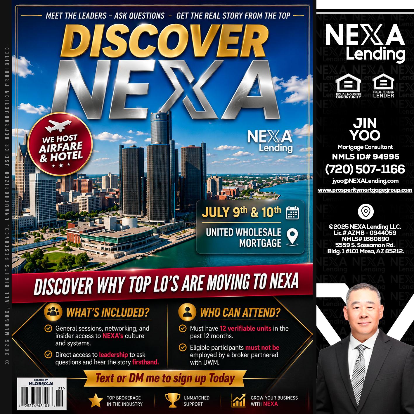 DISCOVER NEXA - Jin Yoo -Mortgage Consultant