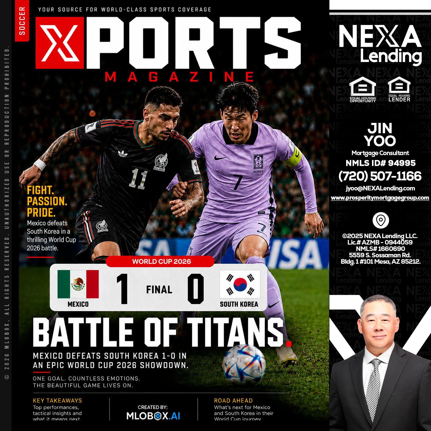 XPORTS MAGAZINE - Jin Yoo -Mortgage Consultant