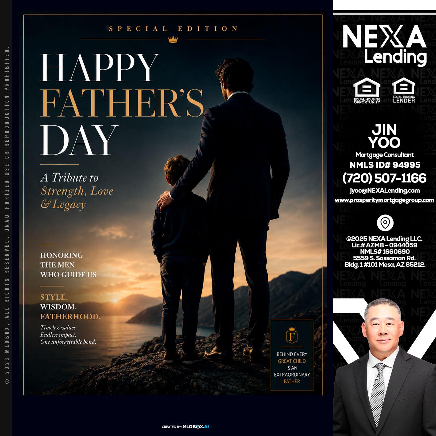 HAPPY FATHERS DAY - Jin Yoo -Mortgage Consultant
