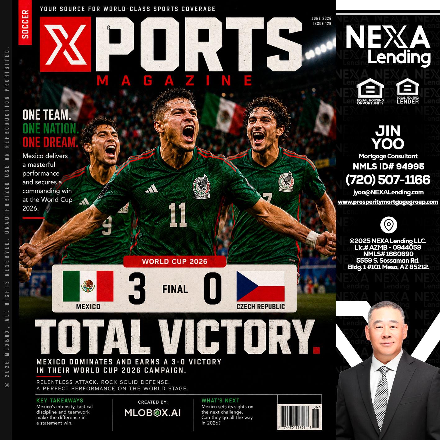 World Cup 2026 MEX 1-0 CZECH - Jin Yoo -Mortgage Consultant