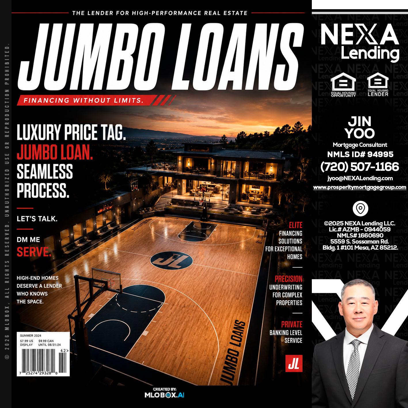 JUMBO LOANS - Jin Yoo -Mortgage Consultant