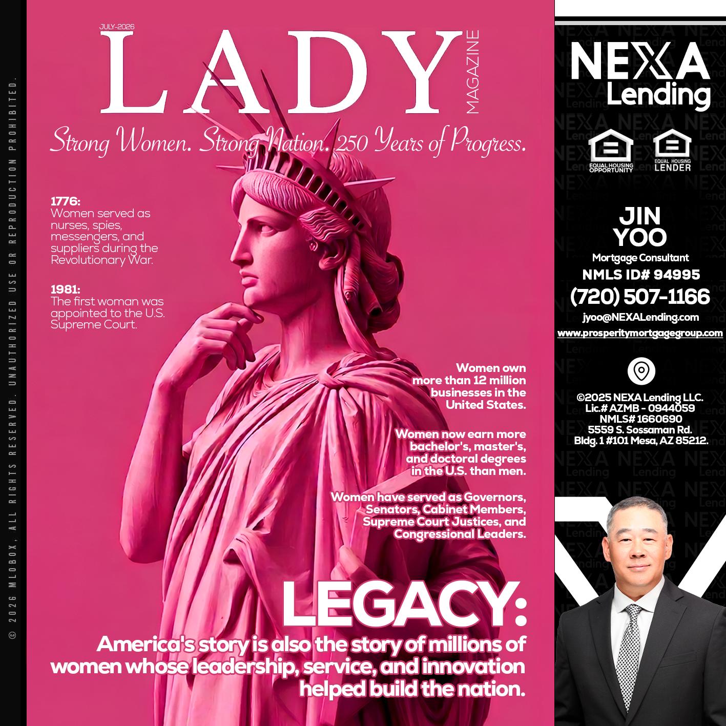 LADY LIBERTY! - Jin Yoo -Mortgage Consultant