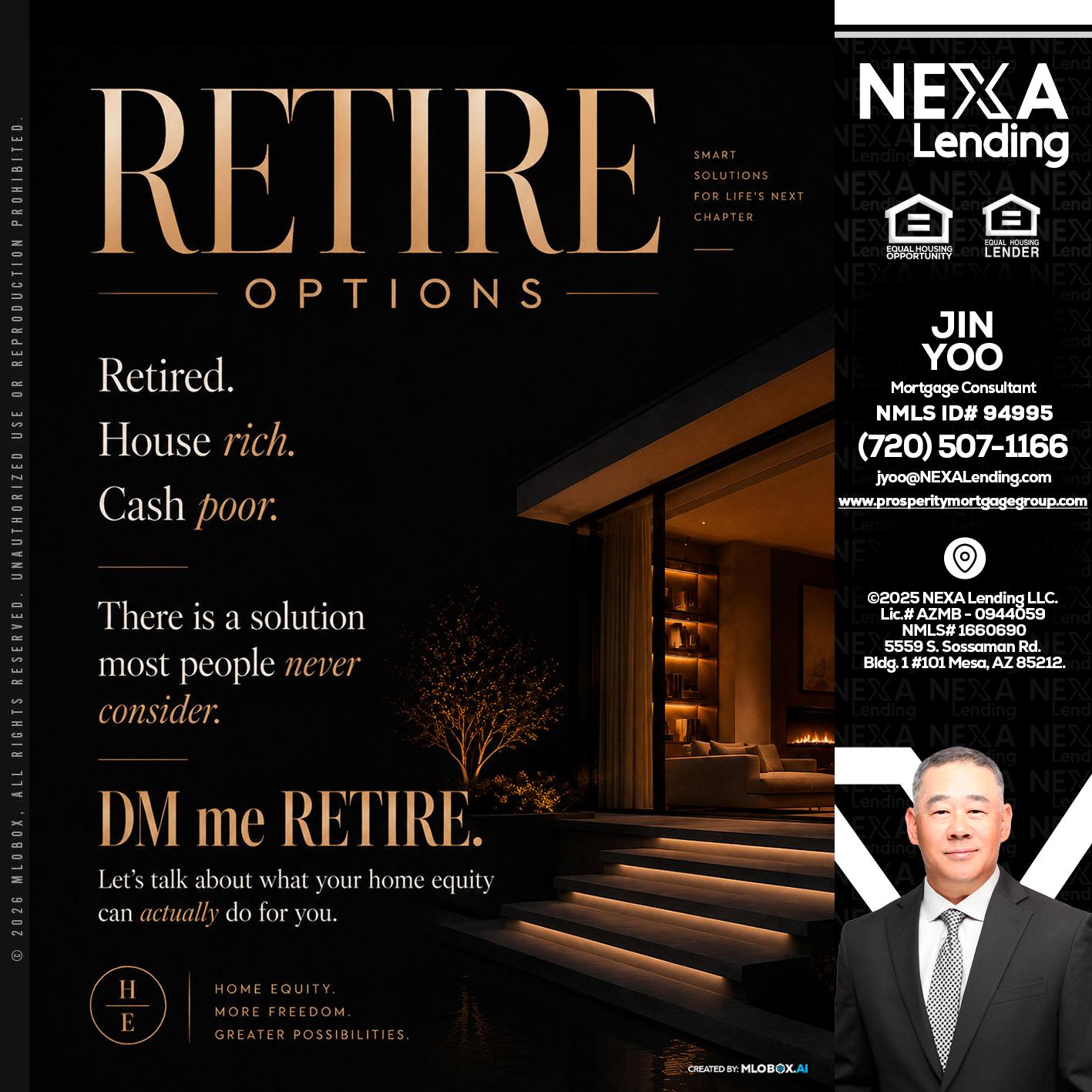 RETIRE LOANS - Jin Yoo -Mortgage Consultant