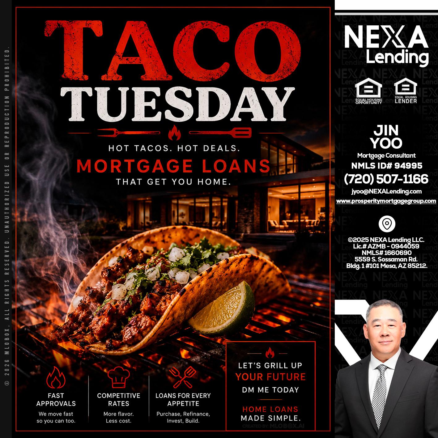TACO TUESDAY - Jin Yoo -Mortgage Consultant
