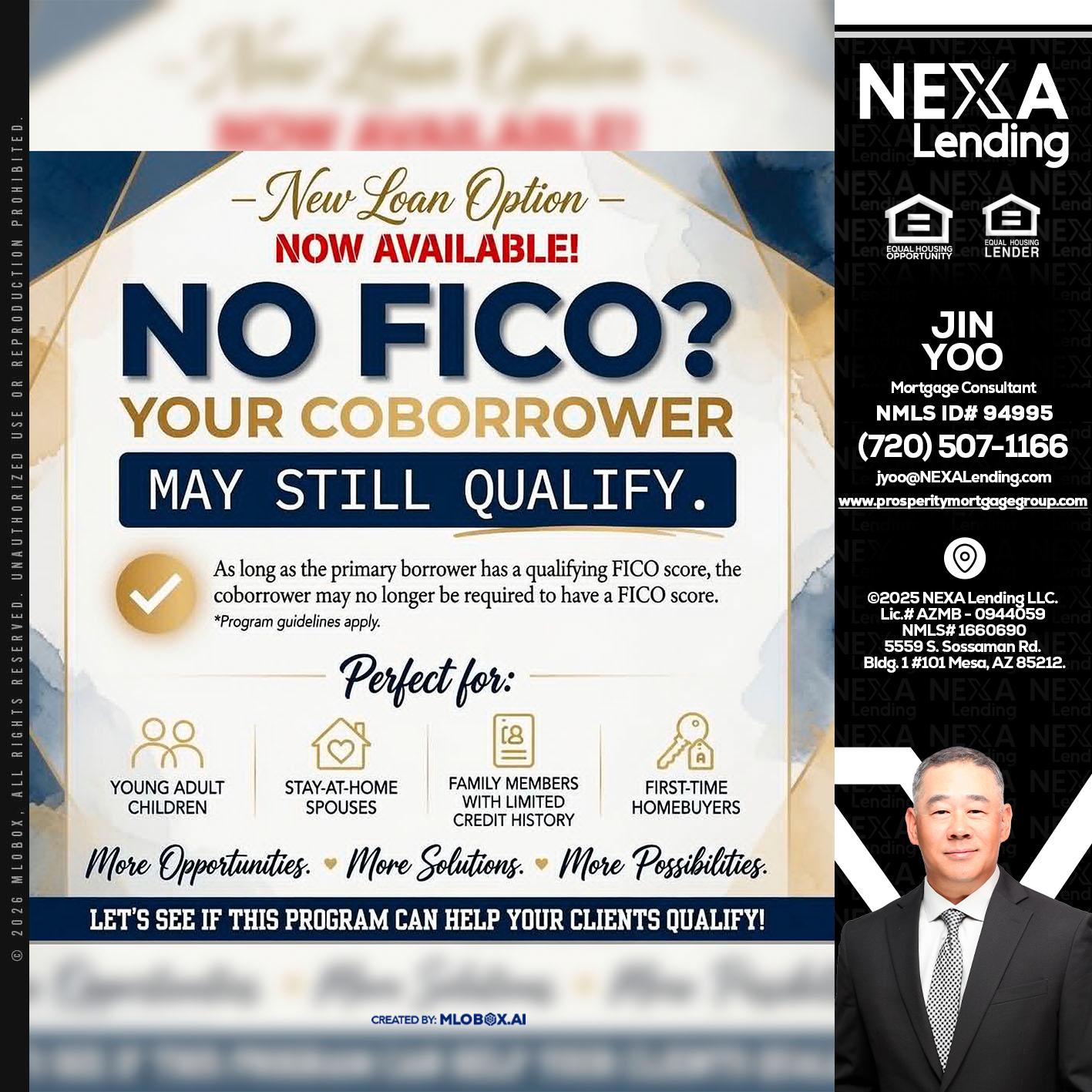 NO FICO? - Jin Yoo -Mortgage Consultant