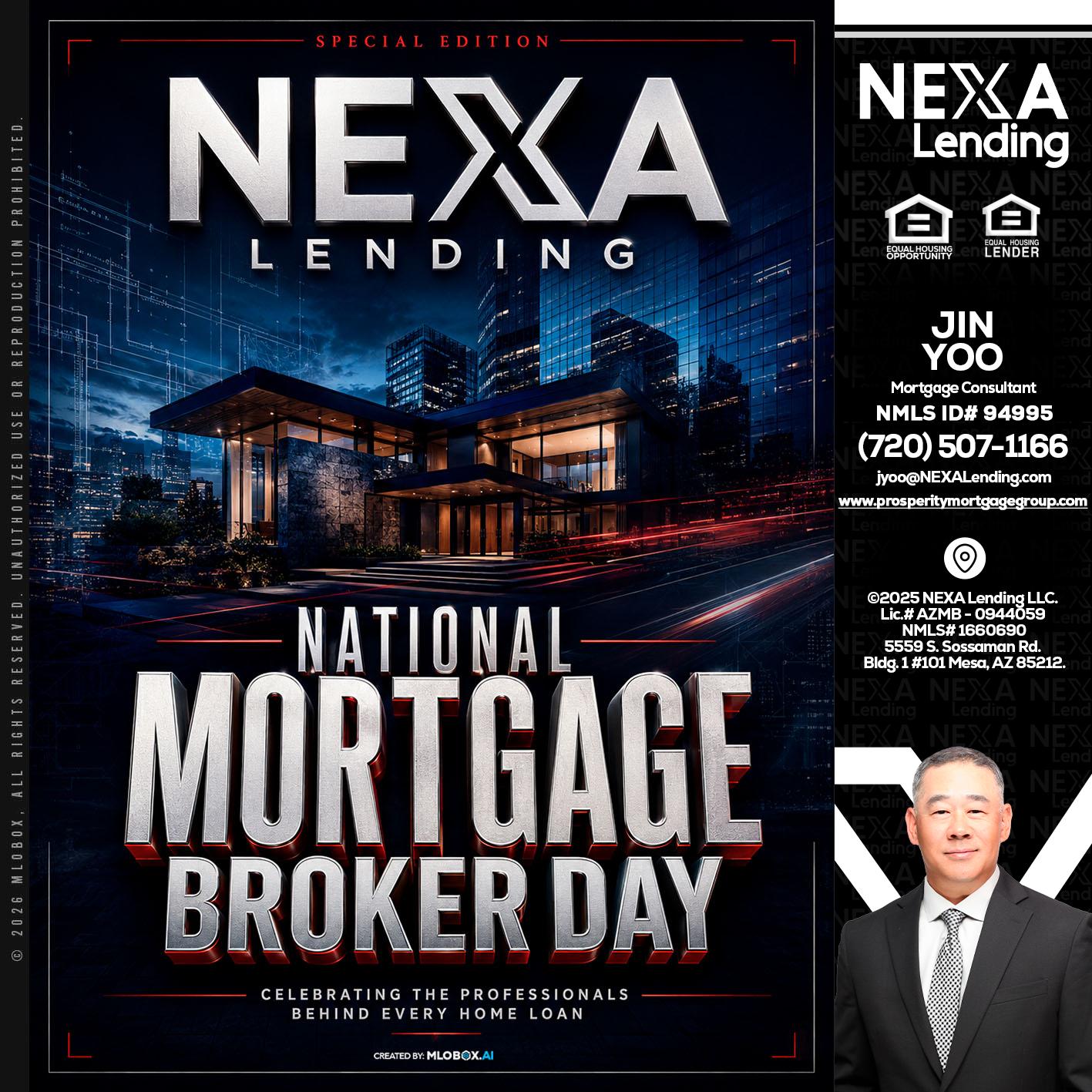 NATIONAL MORTGAGE BROKER DAY - Jin Yoo -Mortgage Consultant