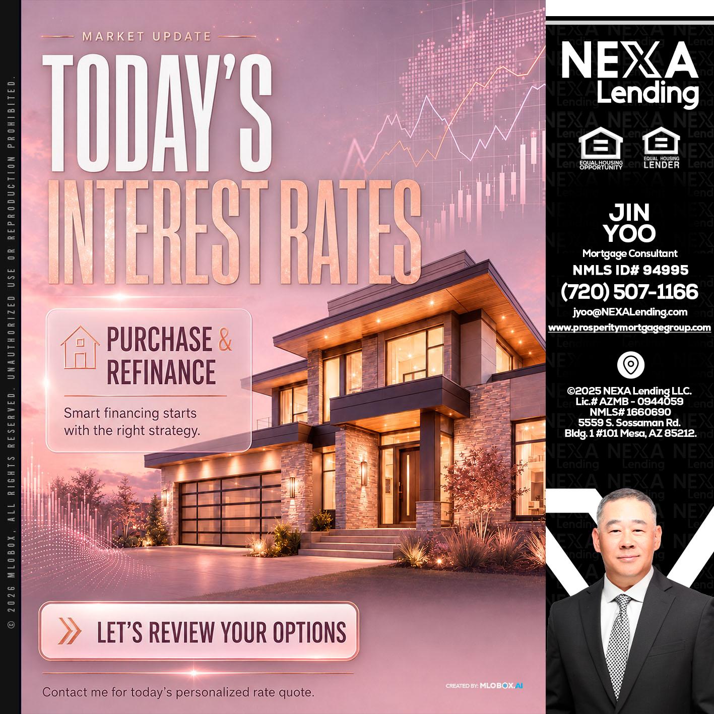 todays interest rates - Jin Yoo -Mortgage Consultant
