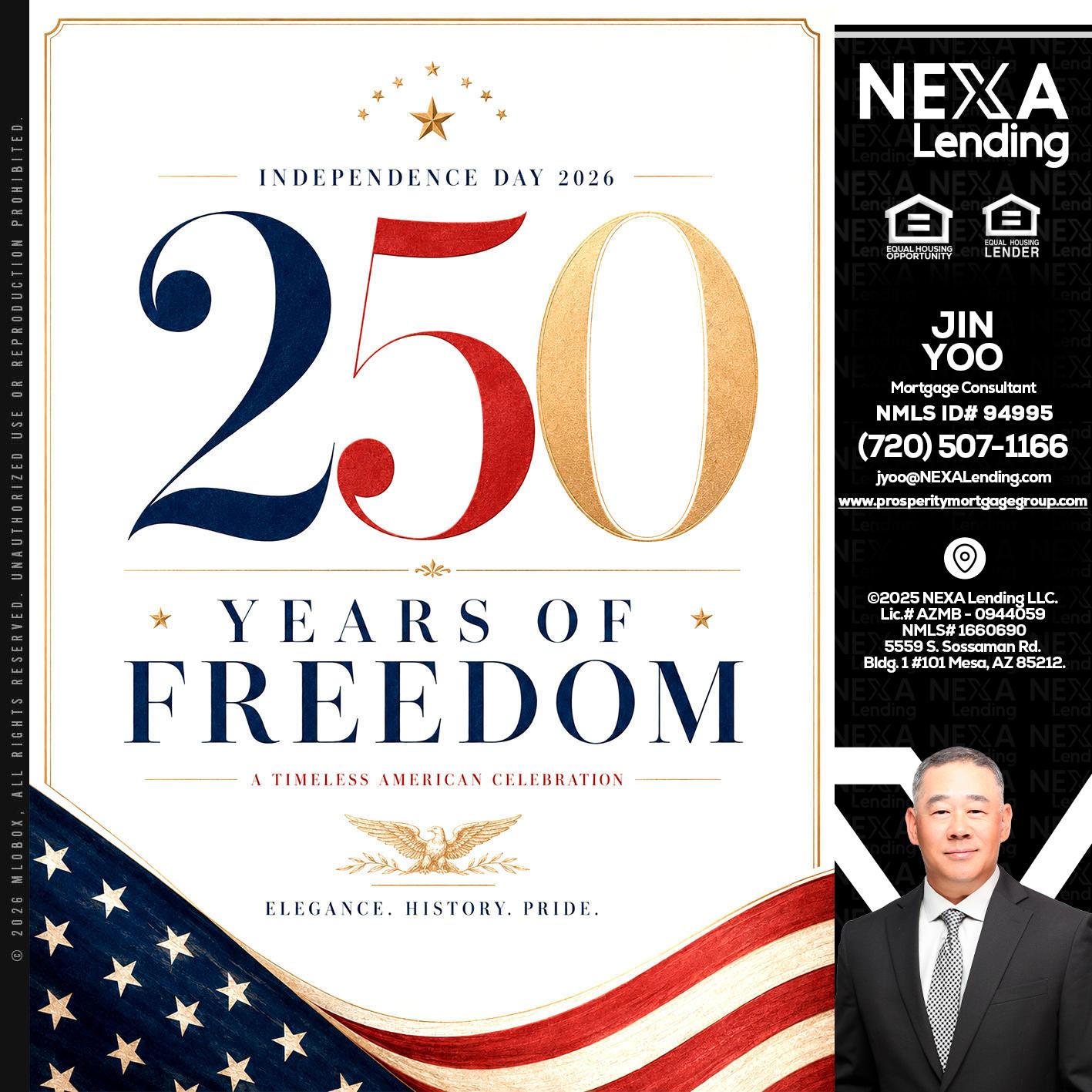 250 YEARS - Jin Yoo -Mortgage Consultant