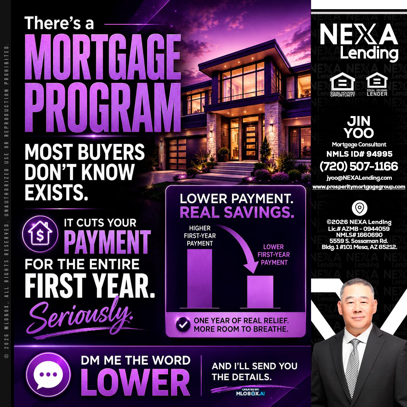 MORTGAGE PROGRAM - Jin Yoo -Mortgage Consultant