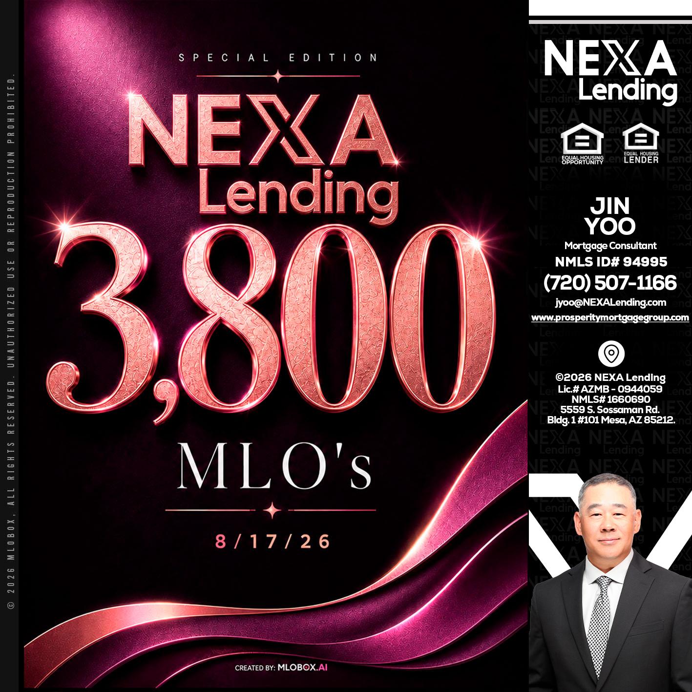 3800 MLOs - Jin Yoo -Mortgage Consultant