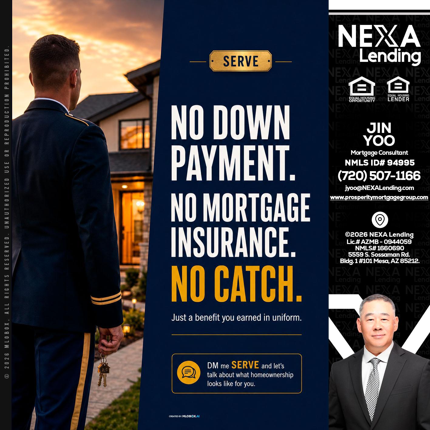 NO DOWN PAYMENT - Jin Yoo -Mortgage Consultant