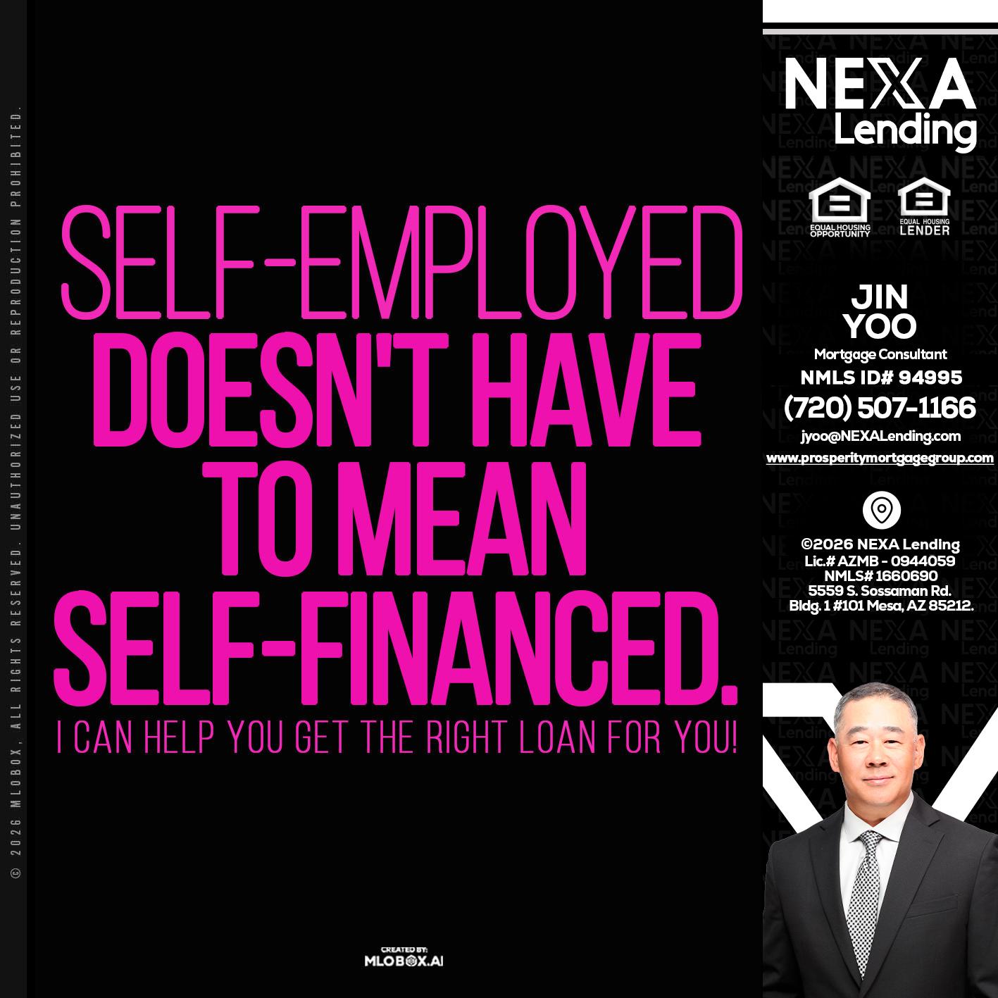 self employed - Jin Yoo -Mortgage Consultant
