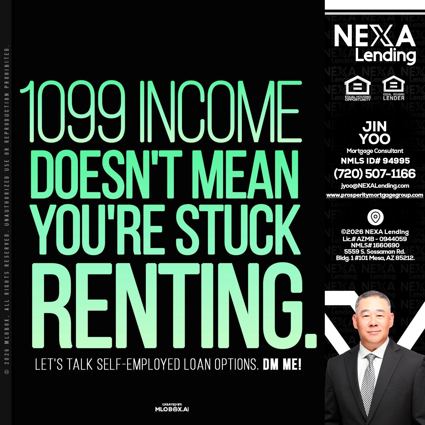 1099 income - Jin Yoo -Mortgage Consultant