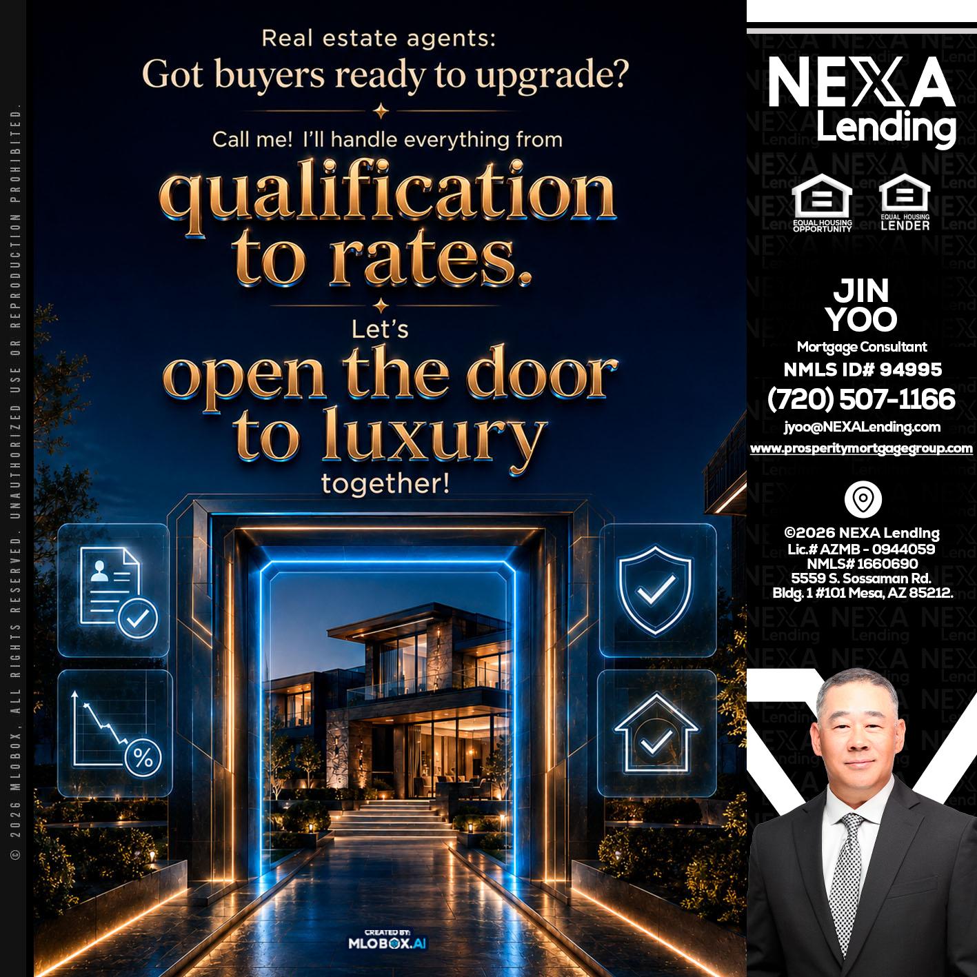 QUALIFICATION TO RATES - Jin Yoo -Mortgage Consultant
