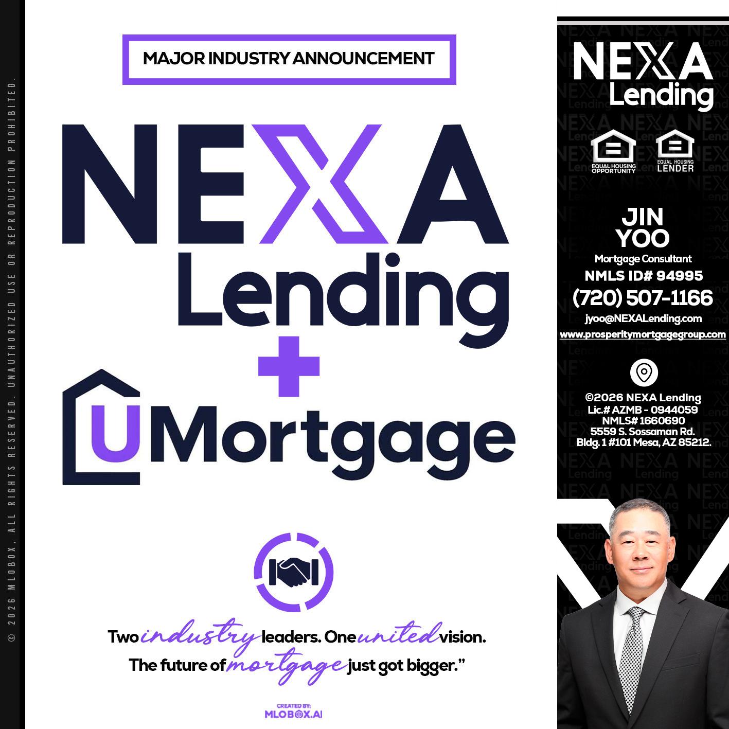NEXA LENDING U MORTGAGE - Jin Yoo -Mortgage Consultant